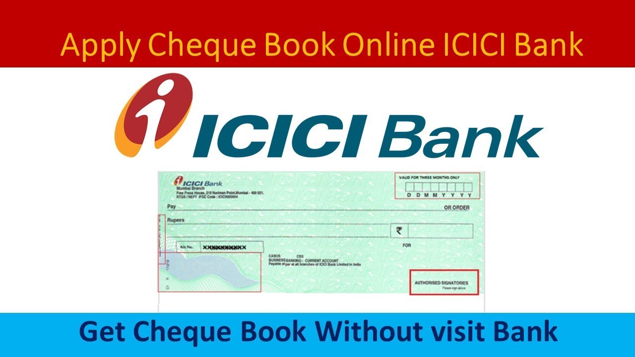 How To Request ICICI Bank Cheque Book Online - Finances Rule